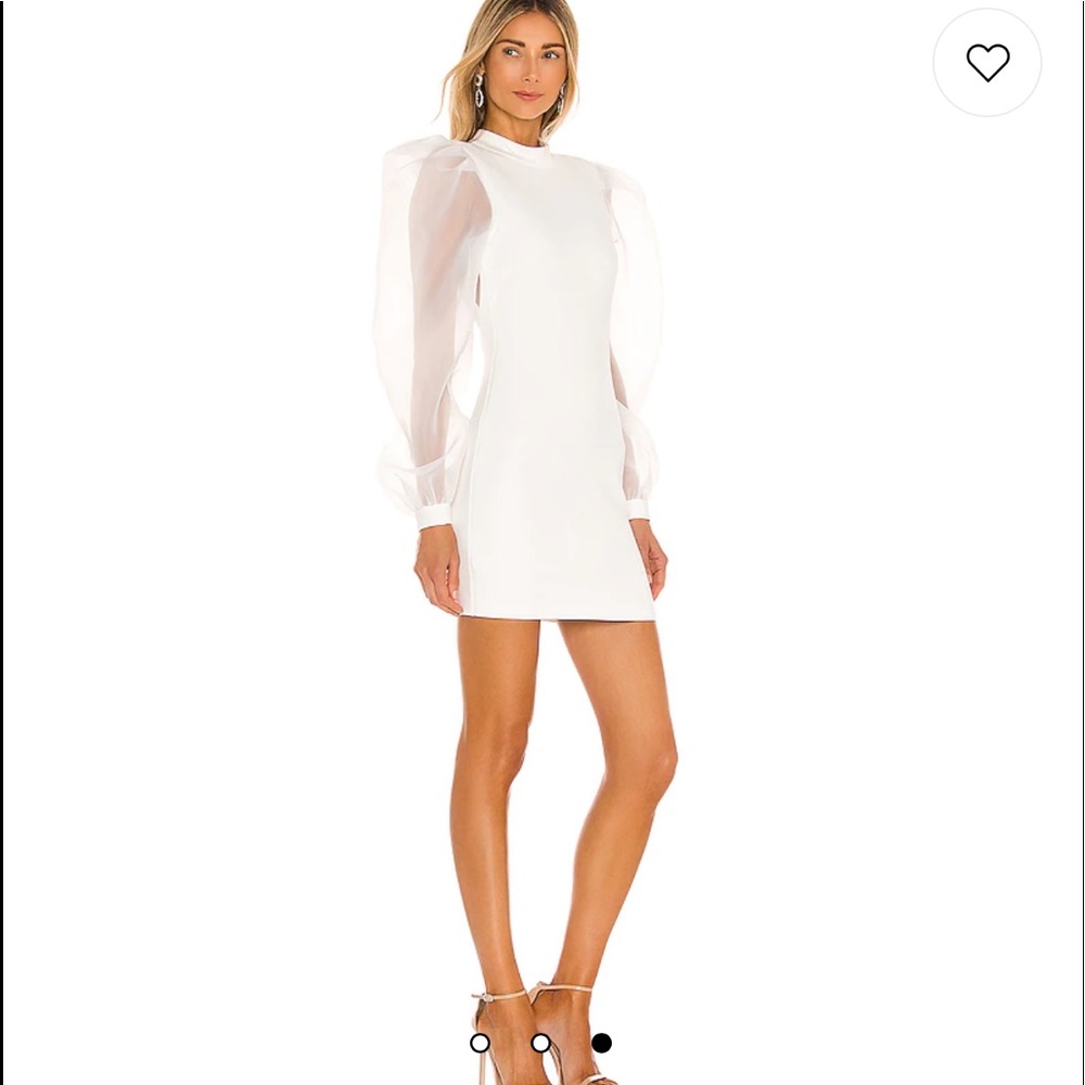 NBD BAO DRESS IN IVORY. NEVER WORN. XS